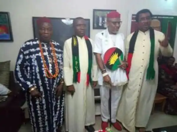 Reverend Fathers Visit IPOB Leader Nnamdi Kanu (Photos)